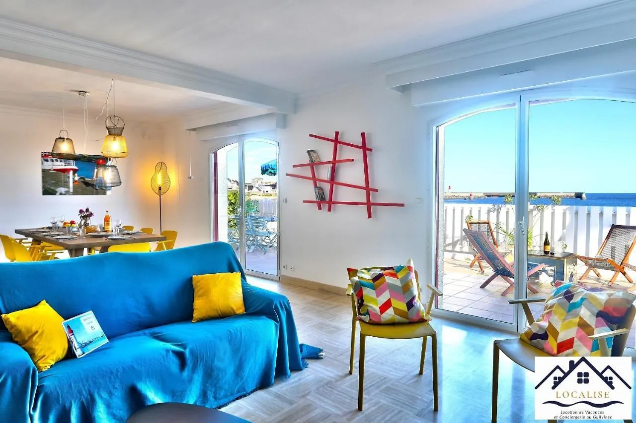 Prázdninový dům Localise - Maison Familiale Avec Vue Imprenable Sur La Mer Et Tout A Pied Au Guilvinec - Acces Plage Direct - Linge De Lit Inclus - Wifi Inclus Francie