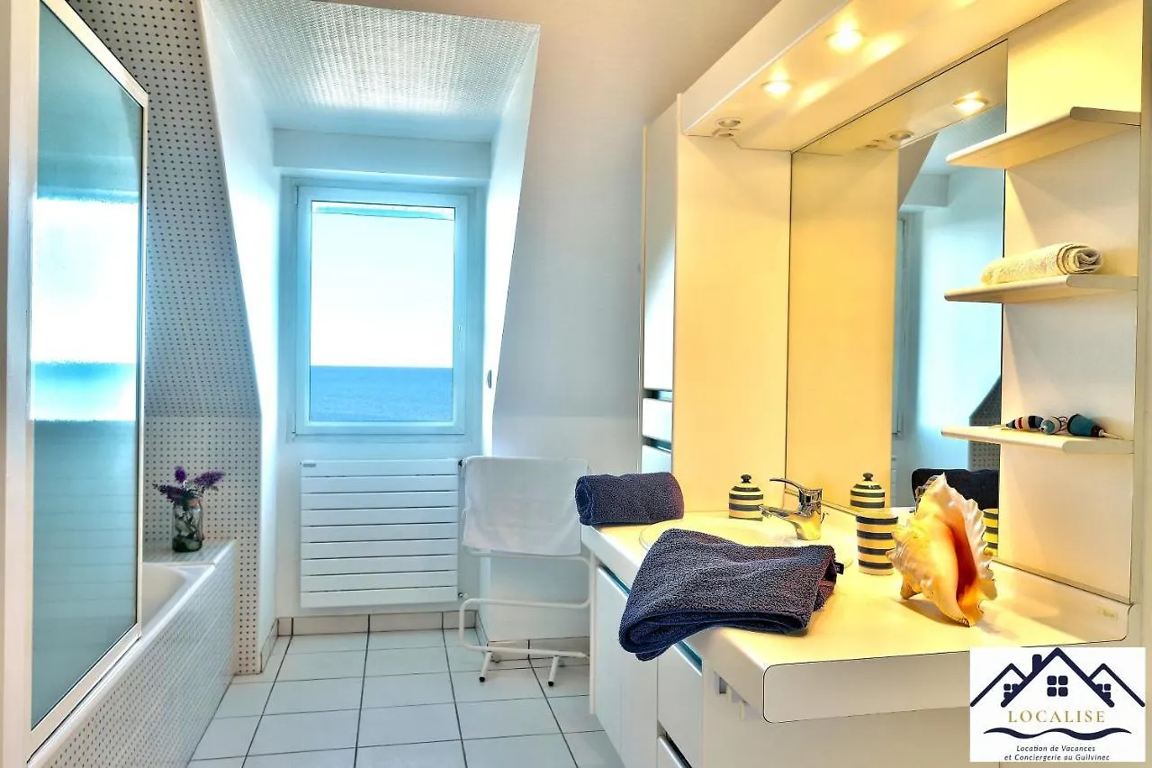 Prázdninový dům Localise - Maison Familiale Avec Vue Imprenable Sur La Mer Et Tout A Pied Au Guilvinec - Acces Plage Direct - Linge De Lit Inclus - Wifi Inclus