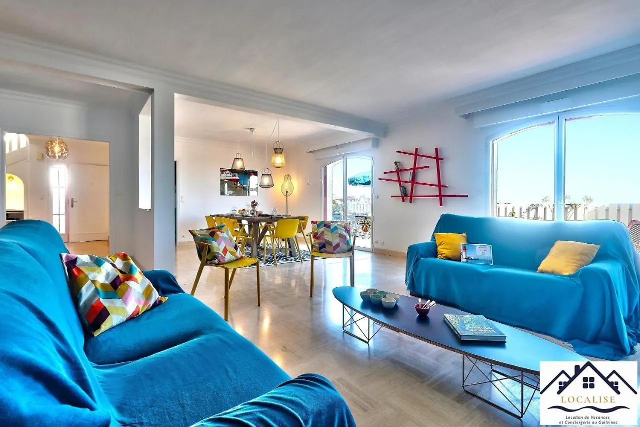 Localise - Maison Familiale Avec Vue Imprenable Sur La Mer Et Tout A Pied Au Guilvinec - Acces Plage Direct - Linge De Lit Inclus - Wifi Inclus 0*,