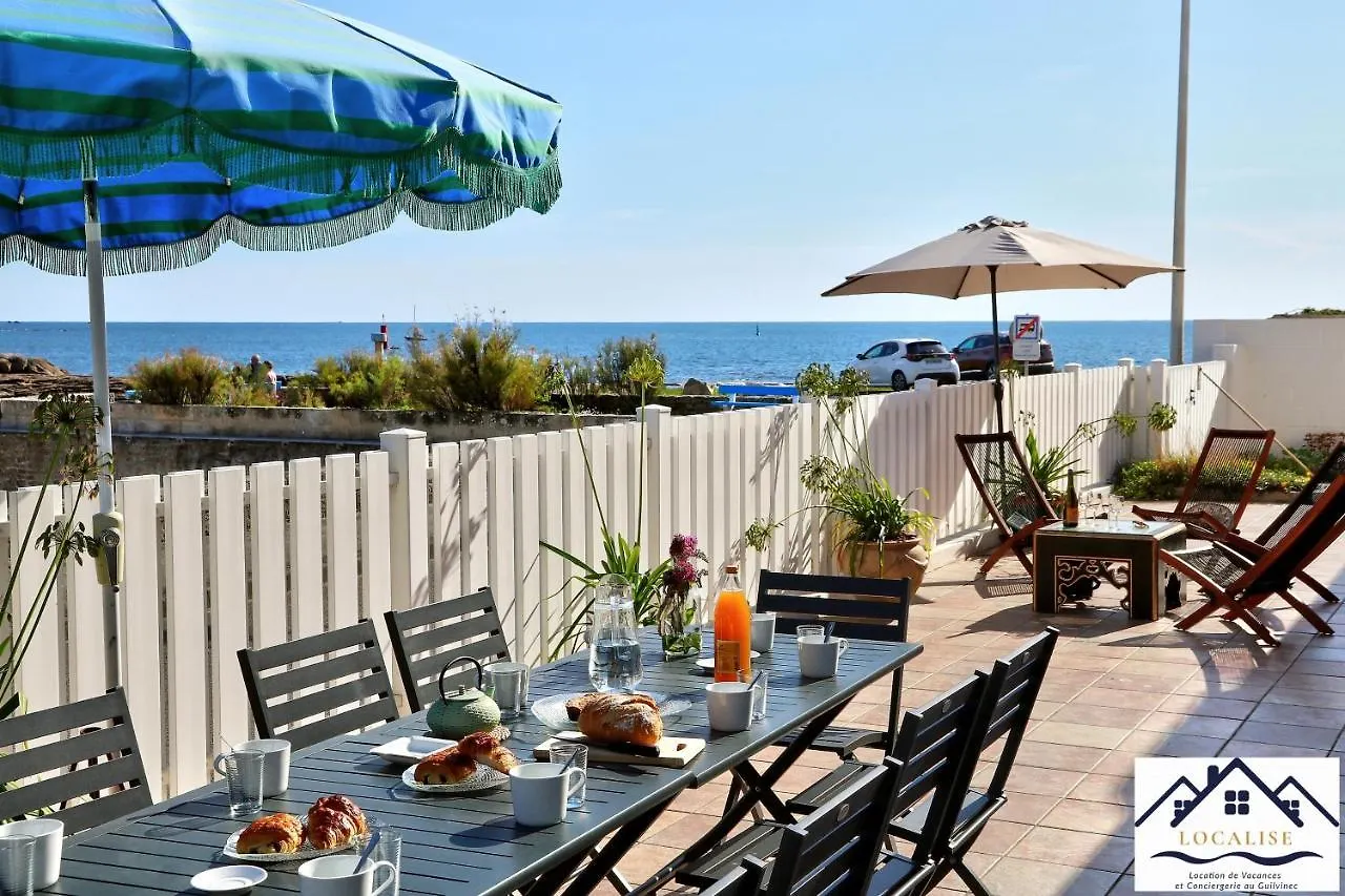 Localise - Maison Familiale Avec Vue Imprenable Sur La Mer Et Tout A Pied Au Guilvinec - Acces Plage Direct - Linge De Lit Inclus - Wifi Inclus 0*,