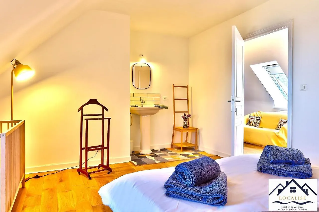 Localise - Maison Familiale Avec Vue Imprenable Sur La Mer Et Tout A Pied Au Guilvinec - Acces Plage Direct - Linge De Lit Inclus - Wifi Inclus 0*,